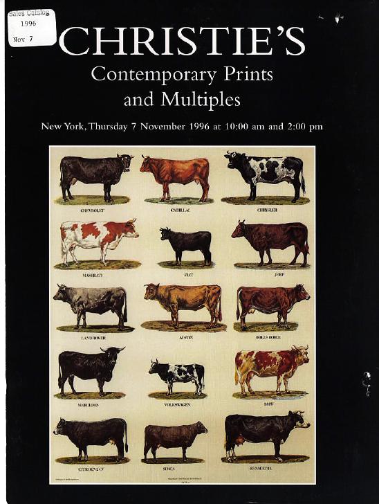 Christies November 1996 Contemporary Prints & Multiples (Digital Only)