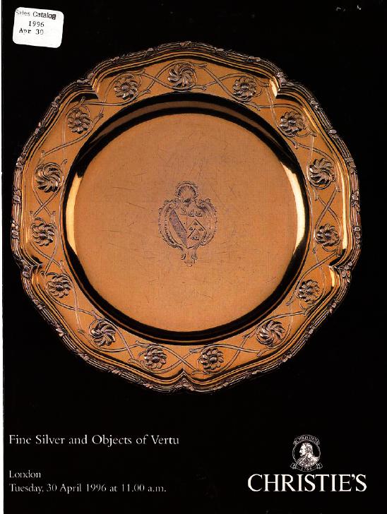 Christies April 1996 Fine Silver and Objects of Vertu (Digital Only)