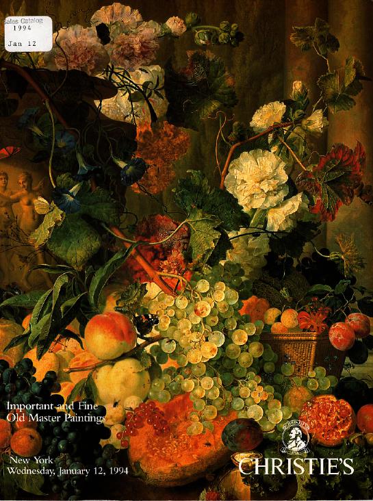 Christies January 1994 Important and Fine Old Master Paintings (Digital Only)