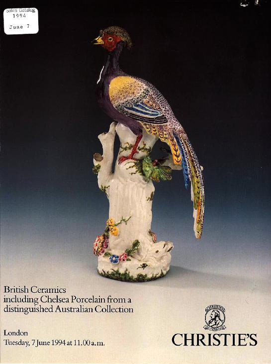 Christies June 1994 British Ceramics including Chelsea Porcelain (Digital Only)