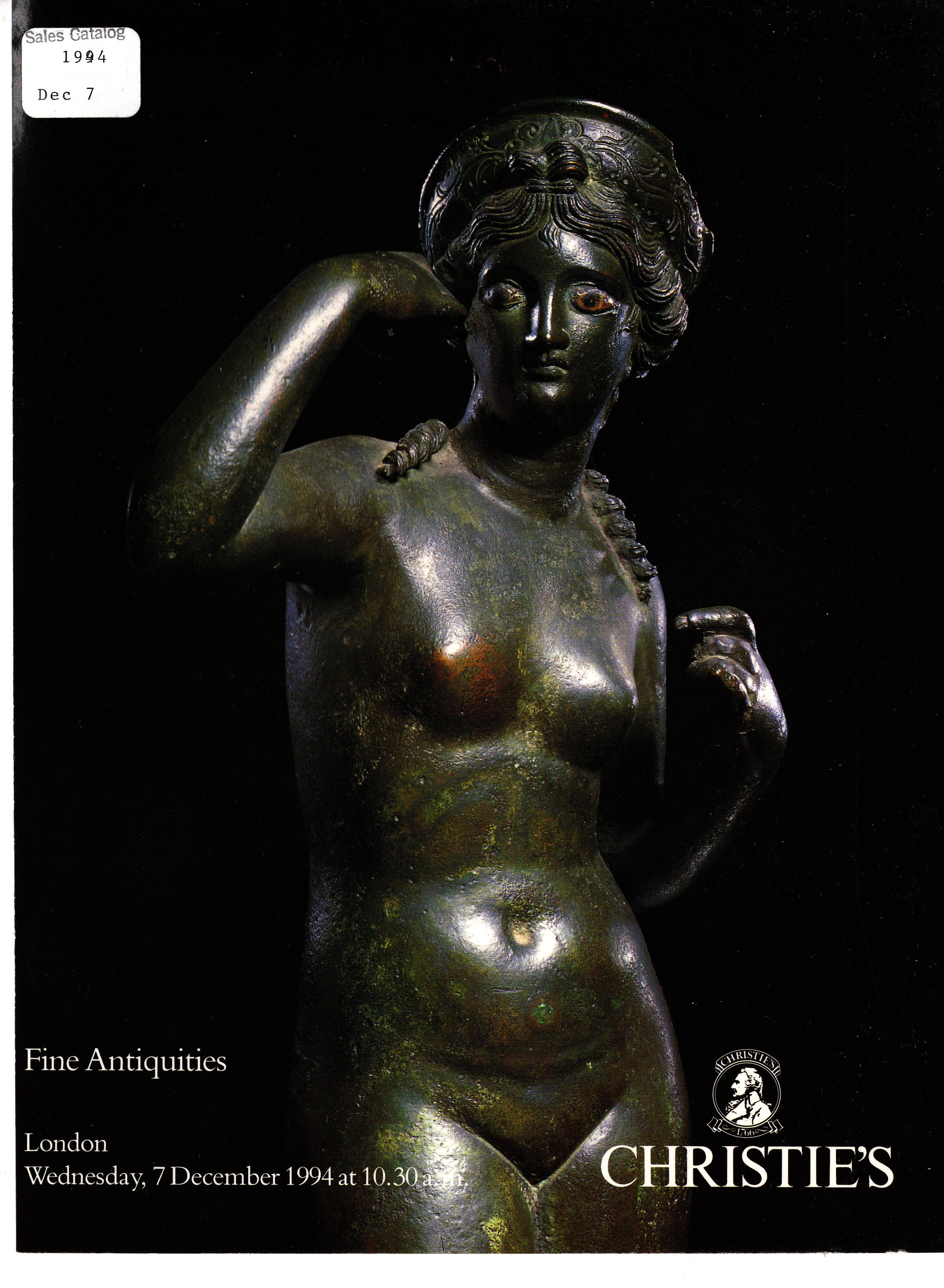 Christies December 1994 Fine Antiquities (Digital Only)