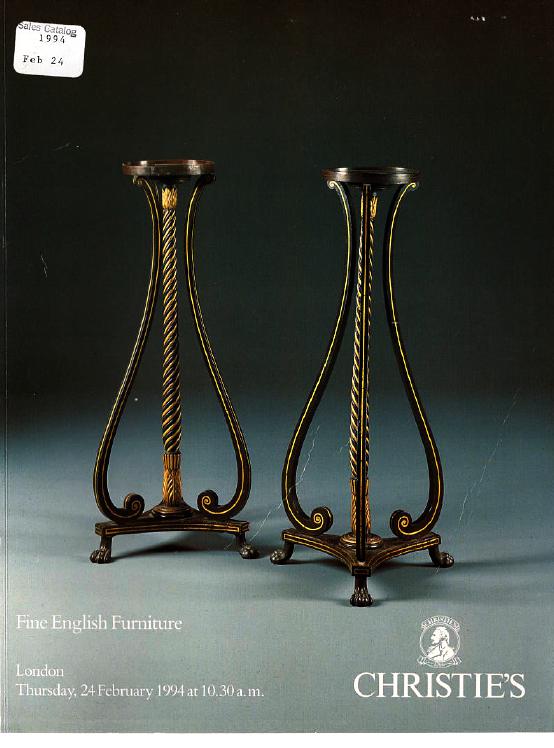 Christies February 1994 Fine English Furniture (Digitial Only)