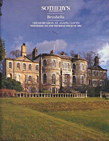 Sothebys June 1994 Brynbella, tremeirchion, St Asaph, Clwyd (Digital Only)