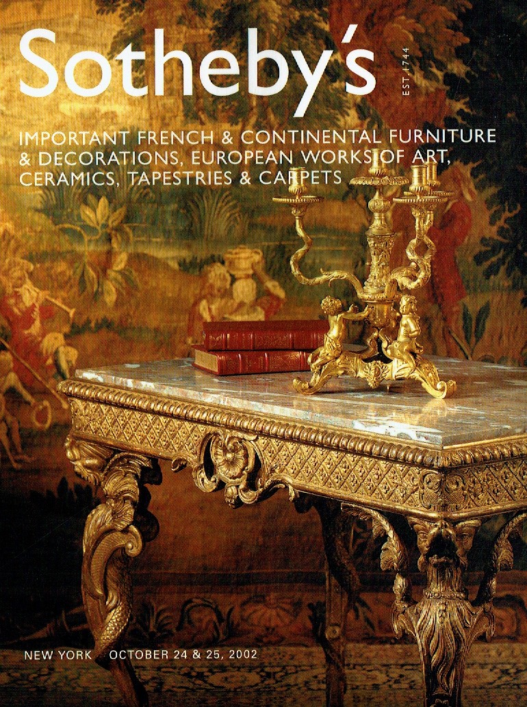 Sothebys October 2002 Important French & Continental Furni (Digital Only)
