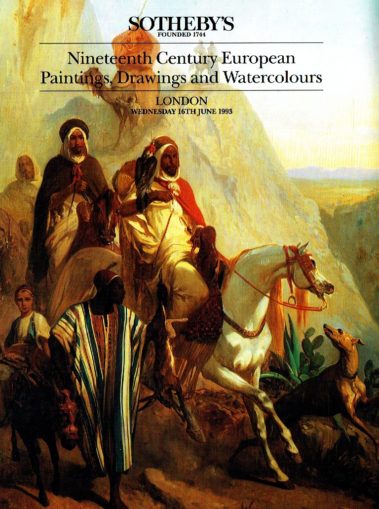 Sothebys June 1993 Nineteenth Century European Paintings, Drawing (Digital Only)