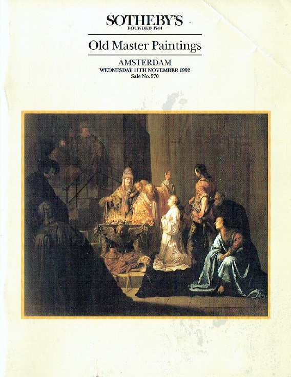 Sothebys November 1992 Old Master Paintings (Digital Only)