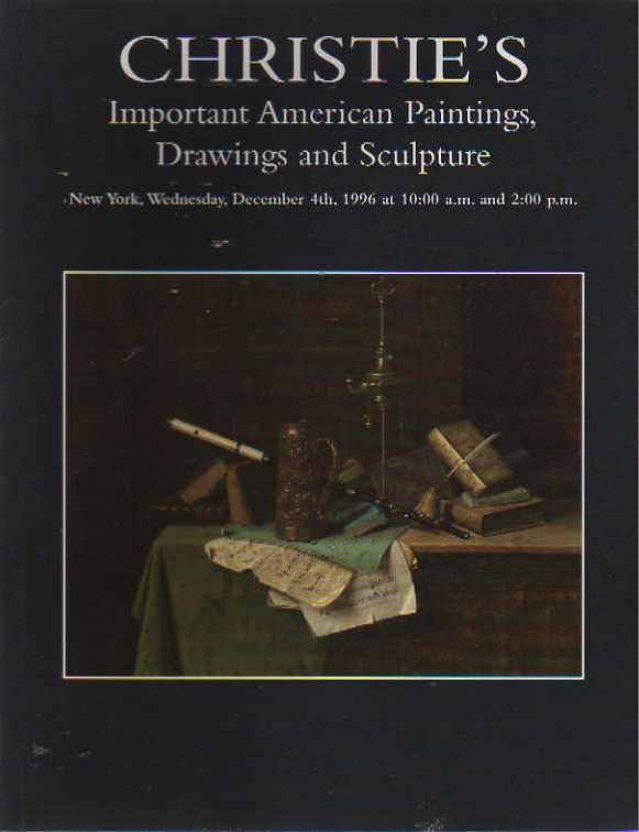 Christies December 1996 Important American Paintings, Drawings & (Digital Only)