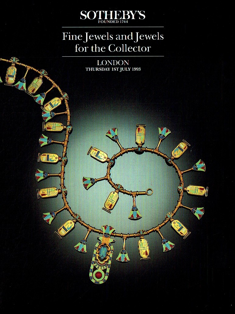Sothebys July 1993 Fine Jewels and Jewels for The Collector (Digital Only)