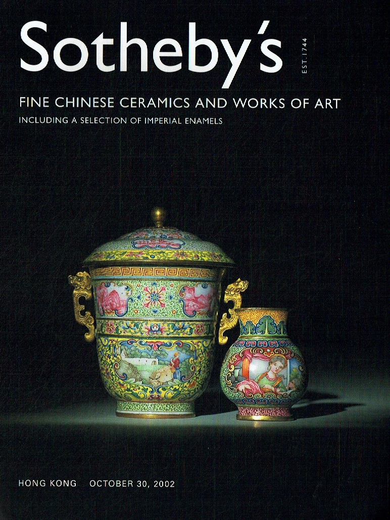 Sothebys October 2002 Fine Chinese Ceramics and Works of Art incl (Digital Only