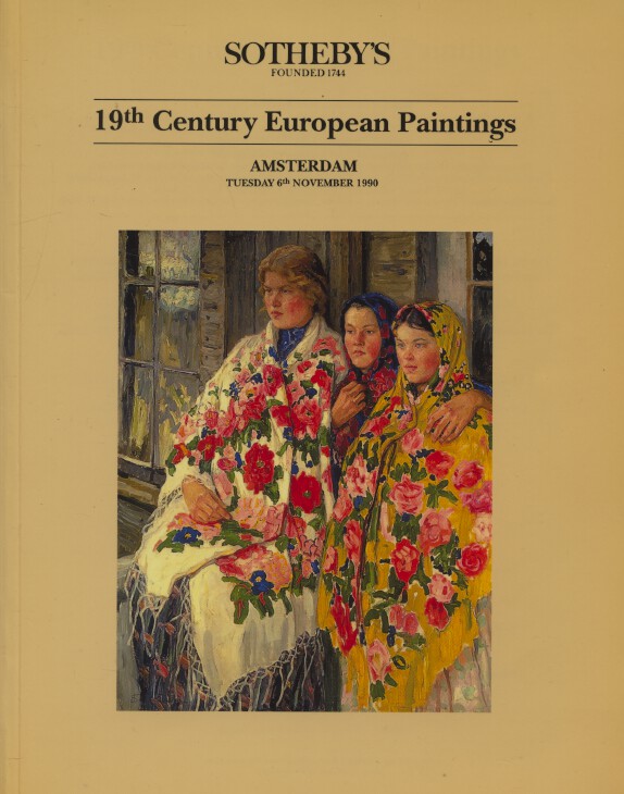 Sothebys November 1990 19th Century European Paintings (Digital Only)