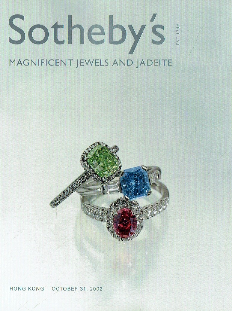 Sothebys October 2002 Magnificent Jewels and Jadeite (Digitial Only)