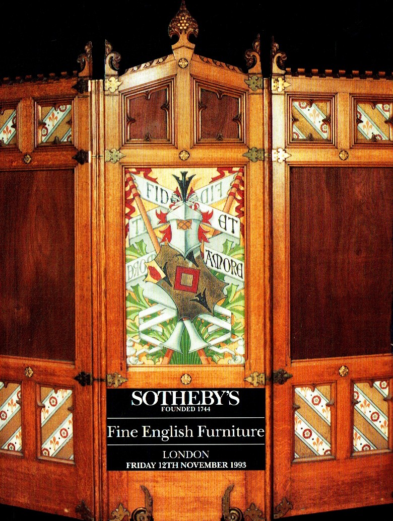 Sothebys November 1993 Fine English Furniture (Digital Only)