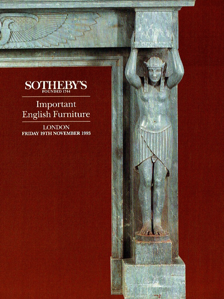 Sothebys November 1993 Important English Furniture (Digitial Only)