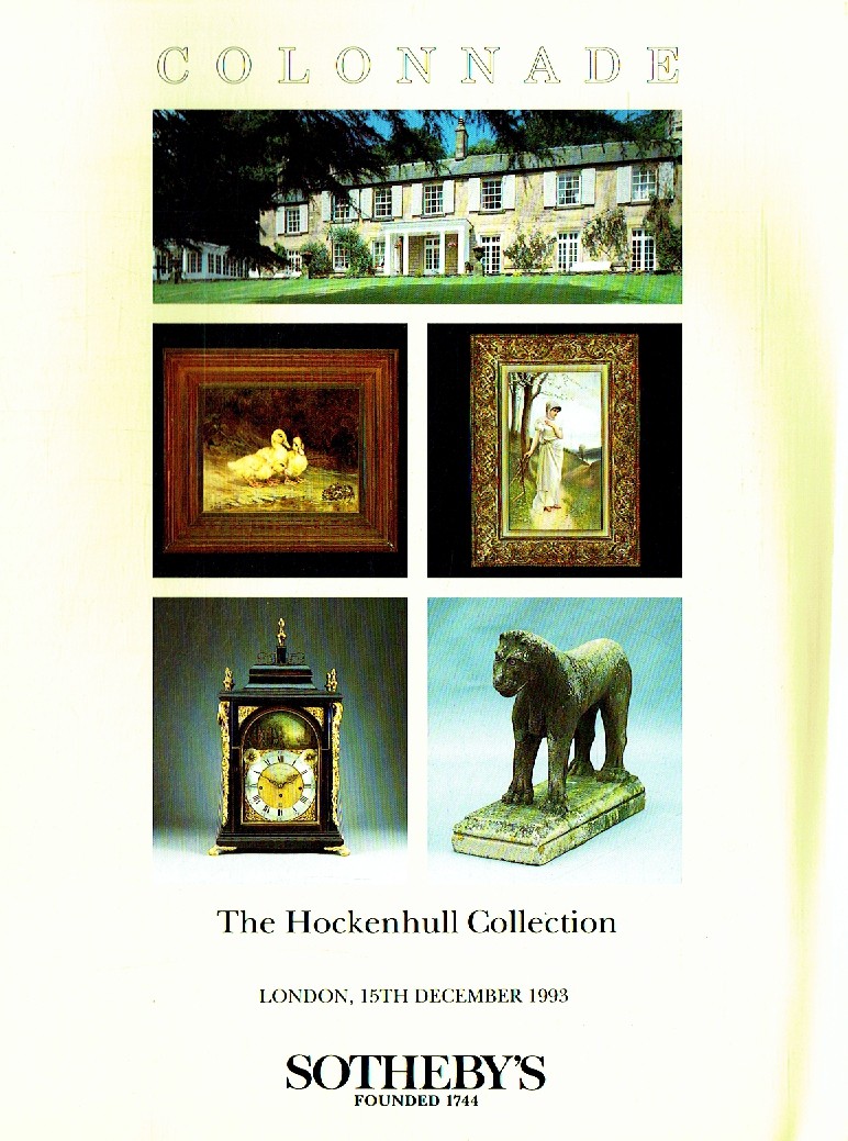 Sothebys December 1993 The Hockenhull Collection (Digital Only)