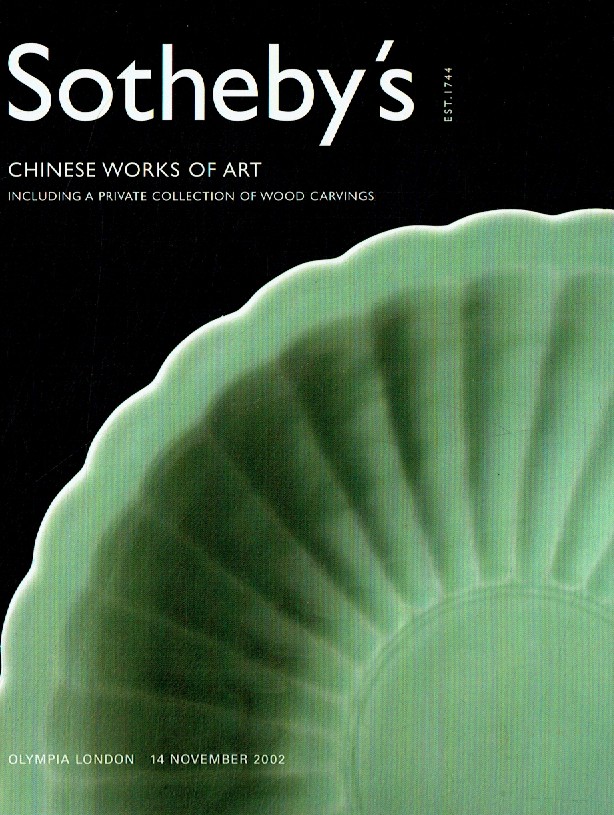Sothebys November 2002 Chinese Works of Art including a private (Digital Only)