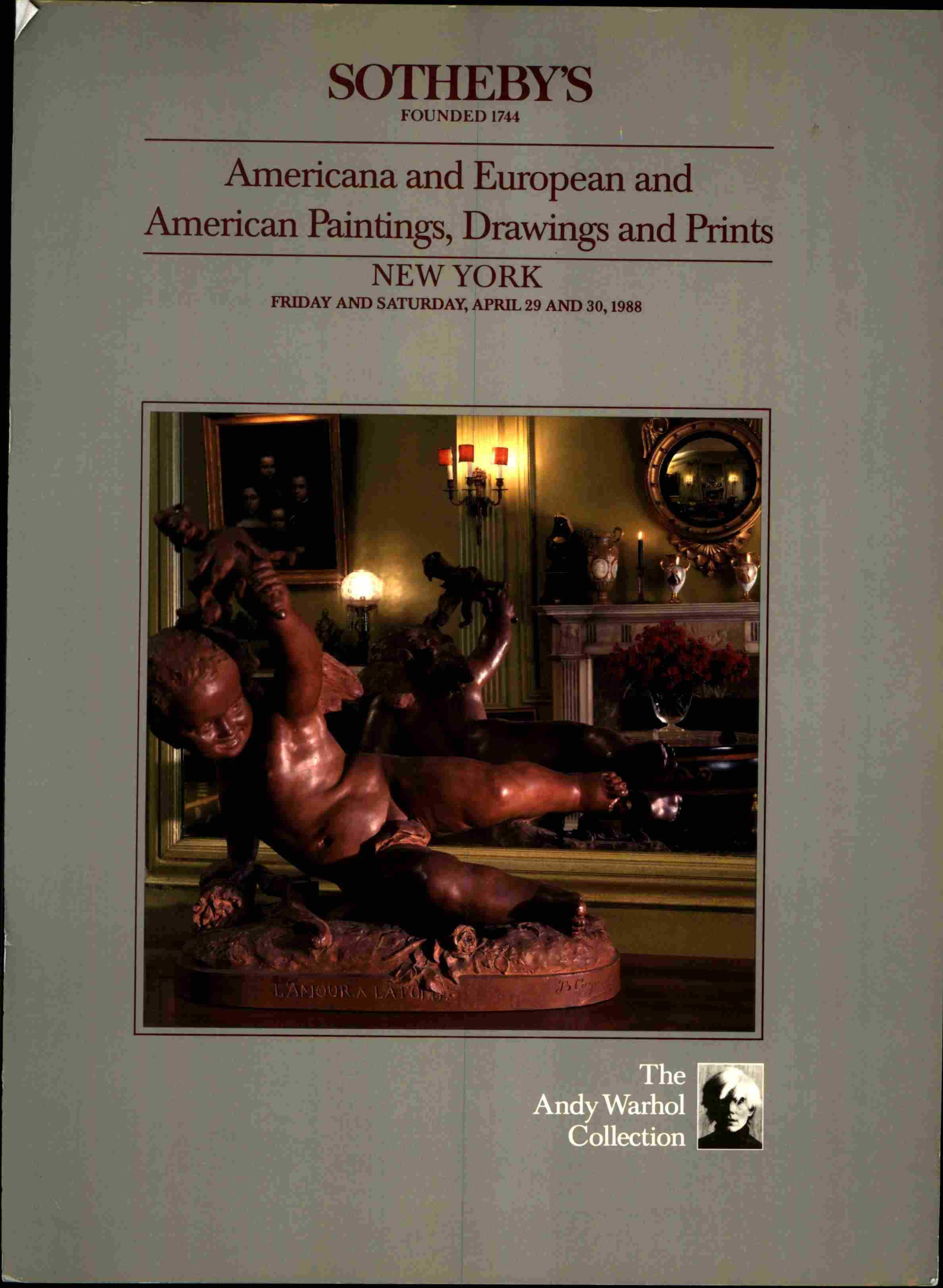 Sothebys & 30th April 1988 Americana & European and American Pain (Digital Only)