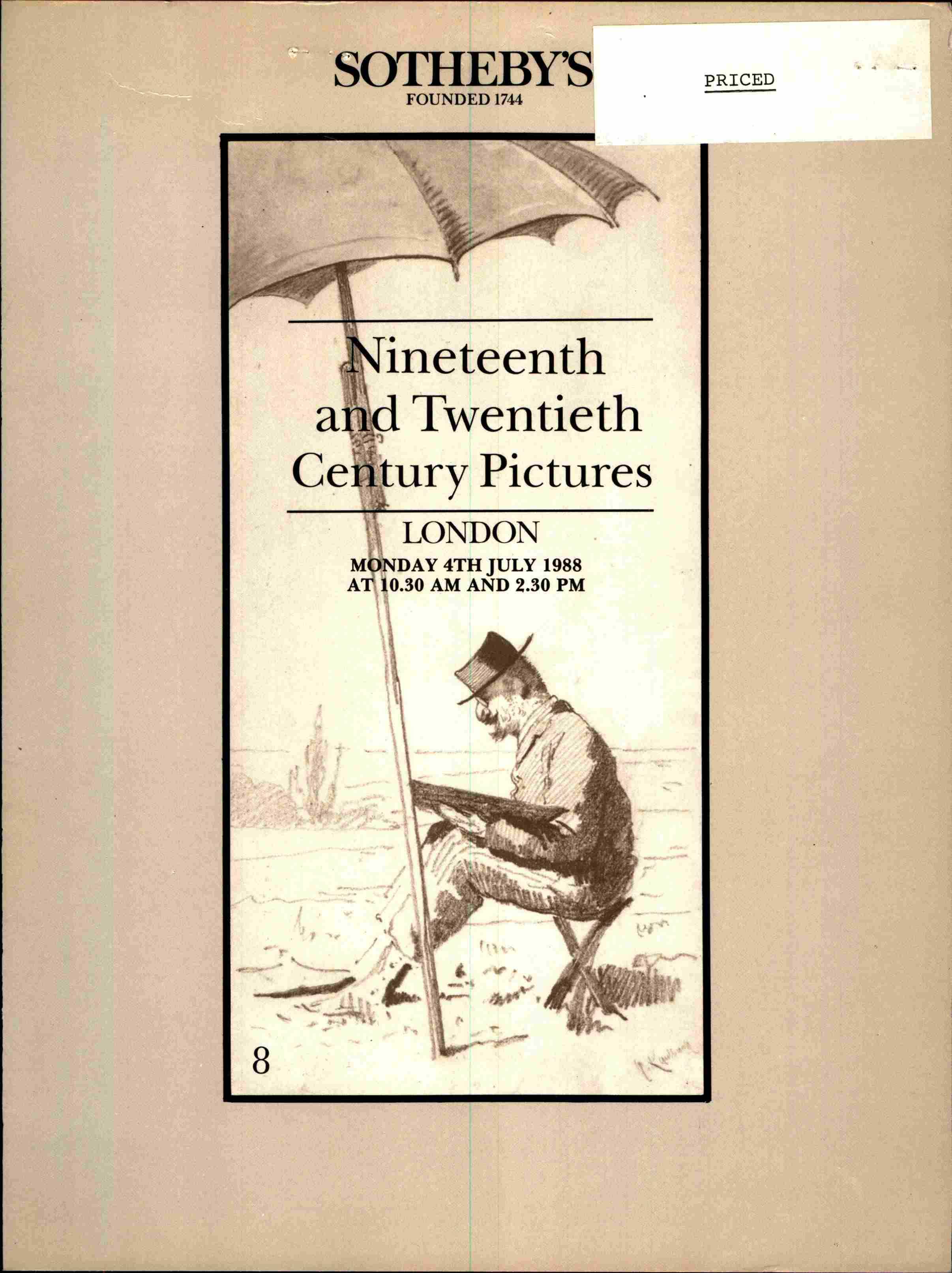 Sothebys July 1988 19th & 20th Century Pictures (Digital Only)