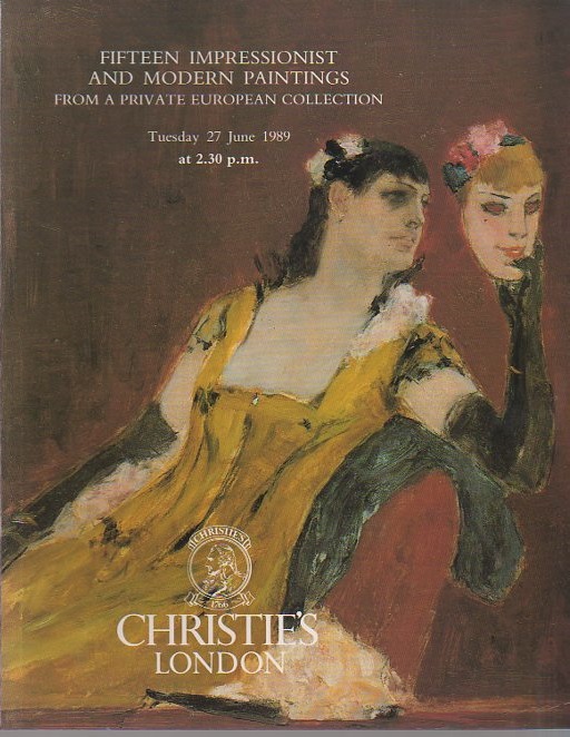 Christies June 1989 Fifteen Impressionist and Modern Paintings f (Digital Only)