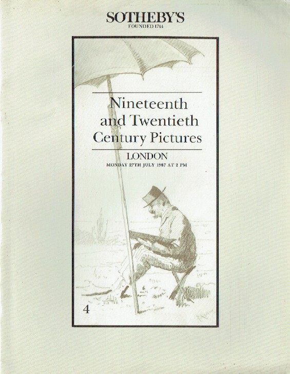 Sothebys July 1987 19th & 20th Century Pictures (Digital Only)