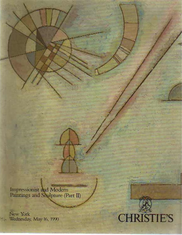 Christies May 1990 Impressionist & Modern Paintings and Sculptur (Digital Only)