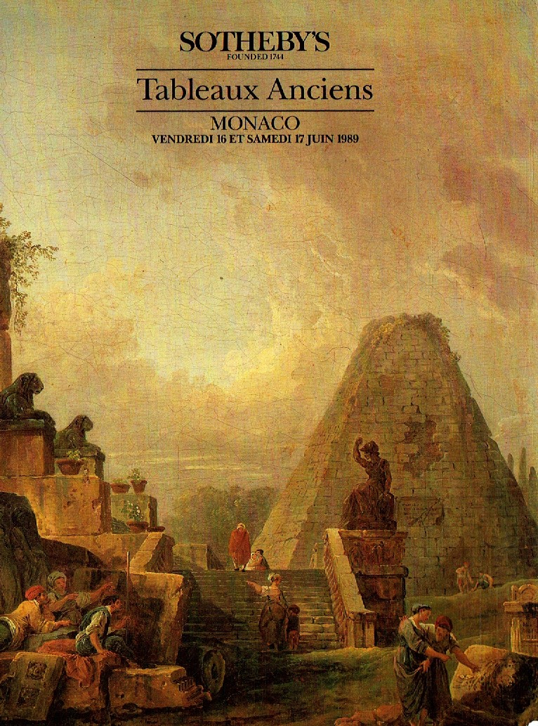 Sothebys June 1989 Tableaux Anciens (Digital Only)