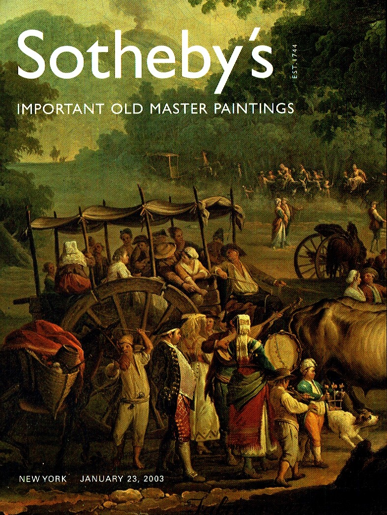 Sothebys January 2003 Important Old Master Paintings Volume (Digital Only)