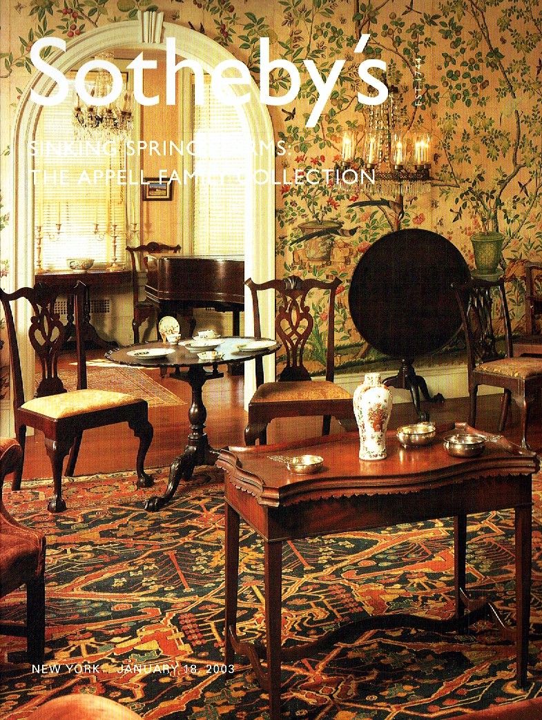 Sothebys January 2003 Sinking Springs Farms : The Appell Family C (Digital Only)