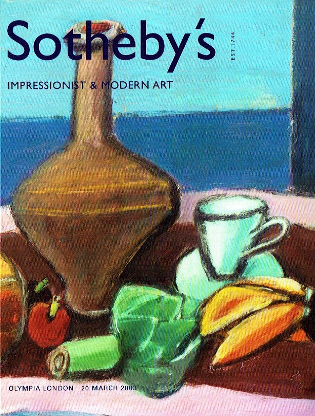 Sothebys March 2003 Impressionist and Modern Art (Digital Only)
