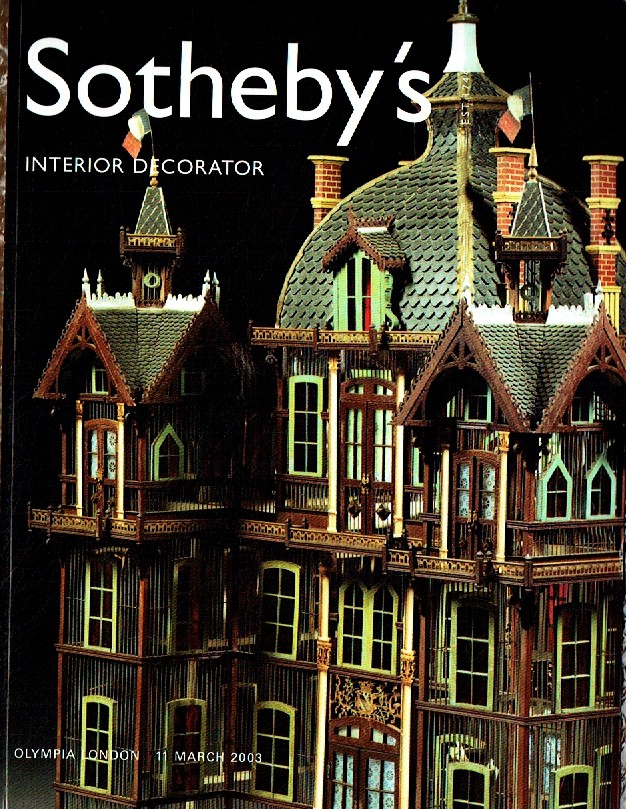 Sothebys March 2003 Interior Decorator (Digitial Only)