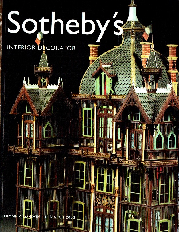 Sothebys March 2003 Interior Decorator (Digital Only)