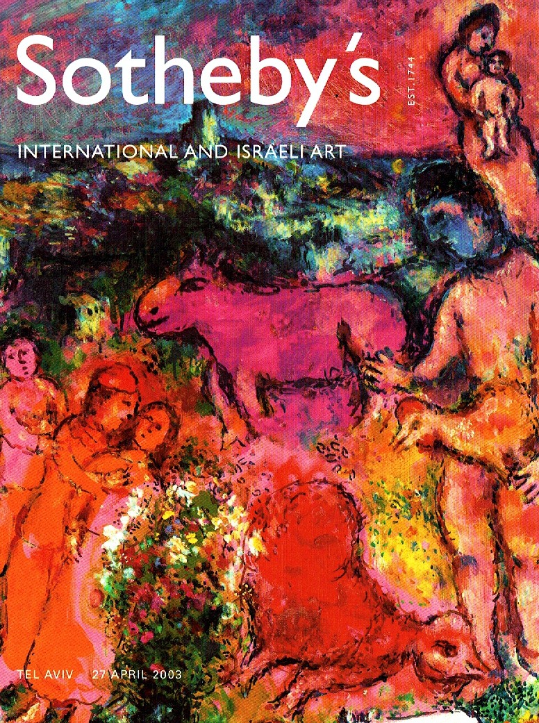 Sothebys April 2003 International and Israeli Art (Digital Only)