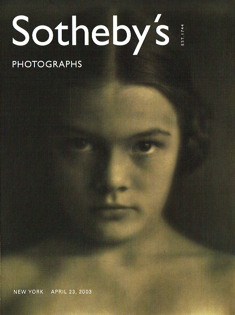Sothebys April 2003 Photographs (Digital Only)