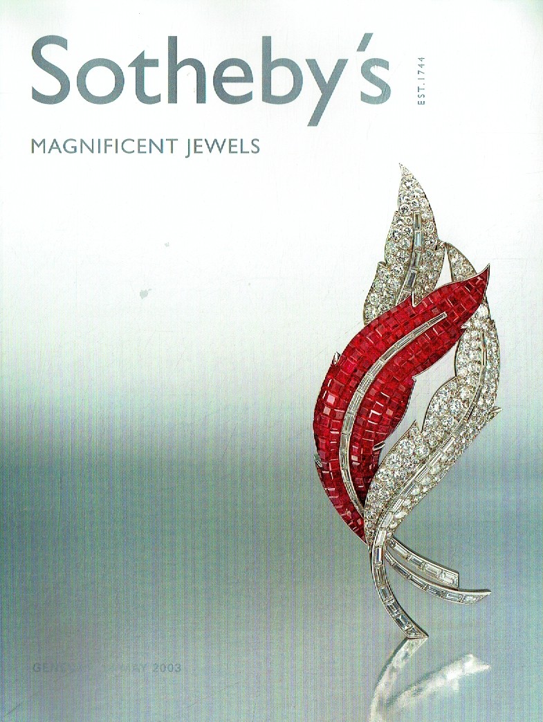 Sothebys May 2003 Magnificent Jewels (Digital Only)