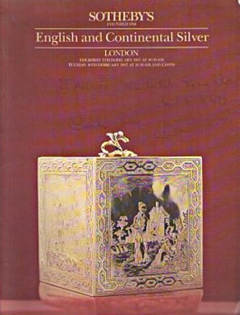Sothebys February 1987 English & Continental Silver (Digital Only)