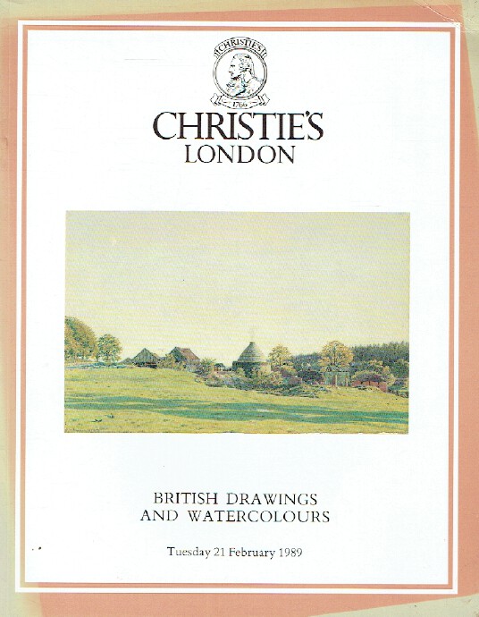 Christies February 1989 British Drawings & Watercolours (Digital Only)