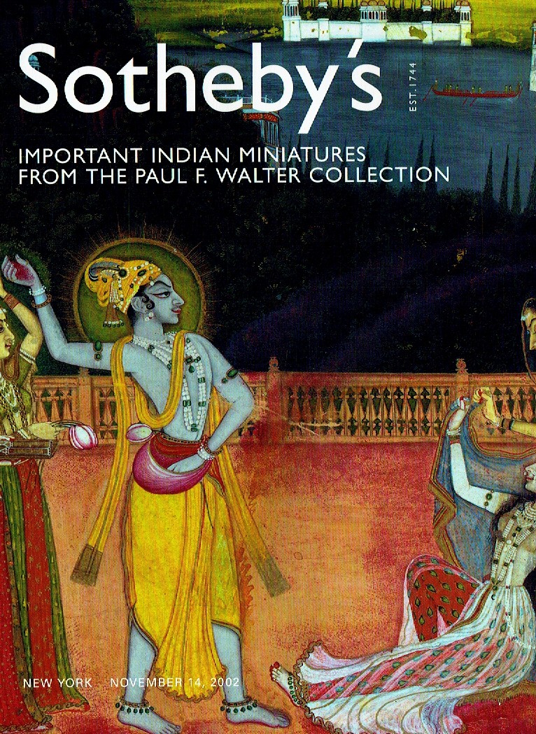 Sothebys 2002 Indian Miniatures- The Paul F Walter Coll (Digital Only)