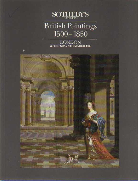 Sothebys March 1989 British Paintings 1500-1850 (Digital Only)