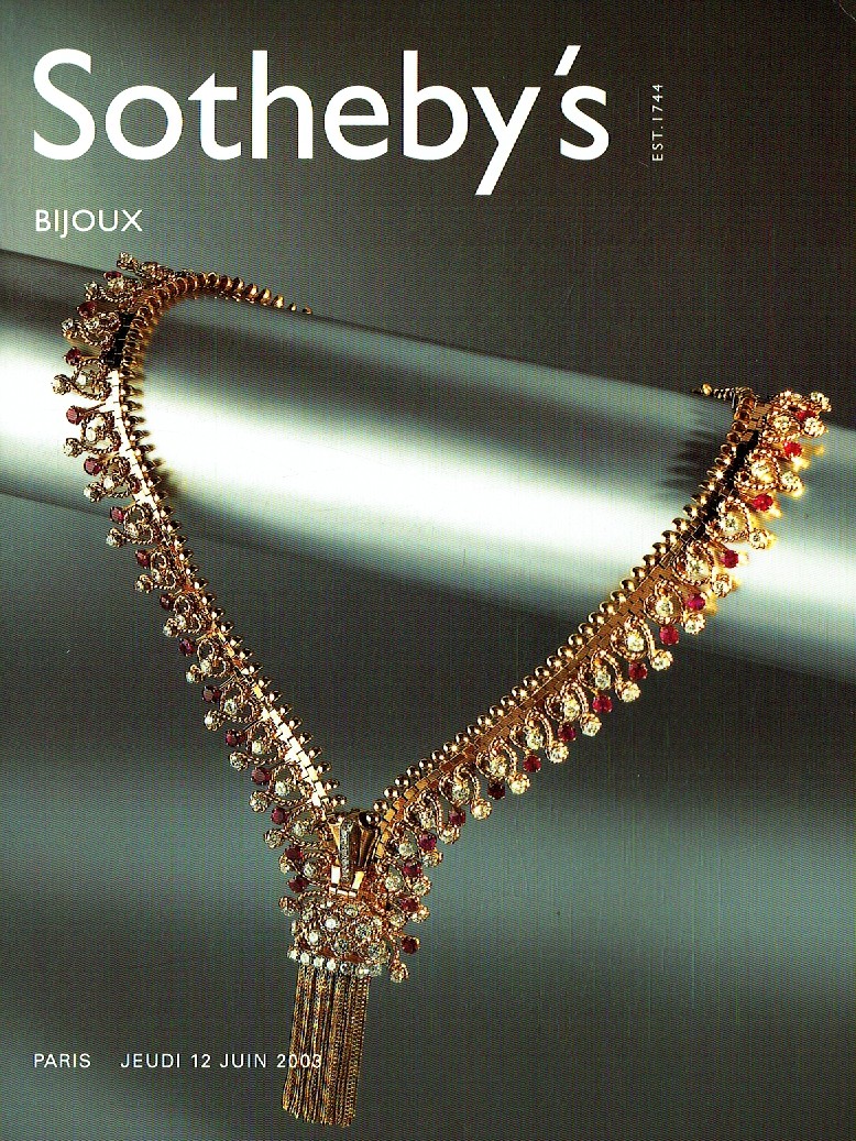 Sothebys June 2003 Jewellery (Digital Only)