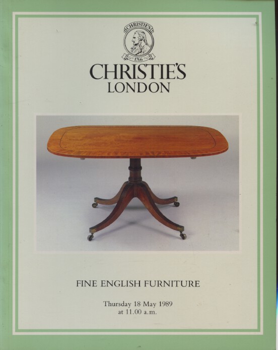 Christies May 1989 Fine English Furniture? (Digitial Only)