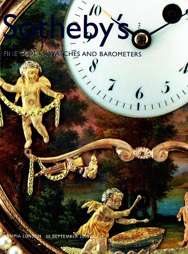 Sothebys September 2003 Fine Clocks, Watches and Barometers (Digitial Only)