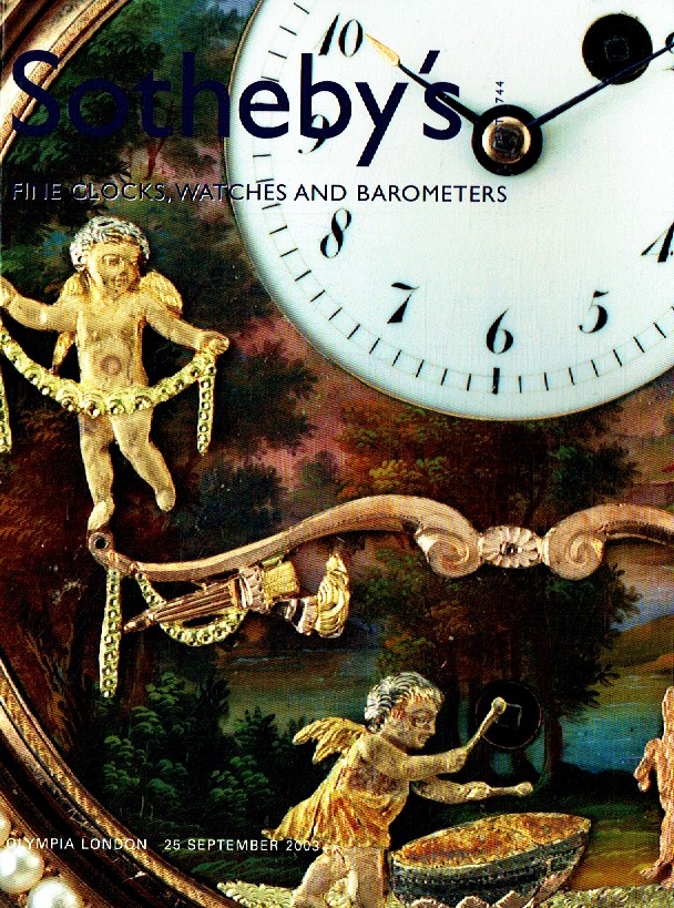 Sothebys September 2003 Fine Clocks, Watches and Barometers (Digitial Only) - Click Image to Close