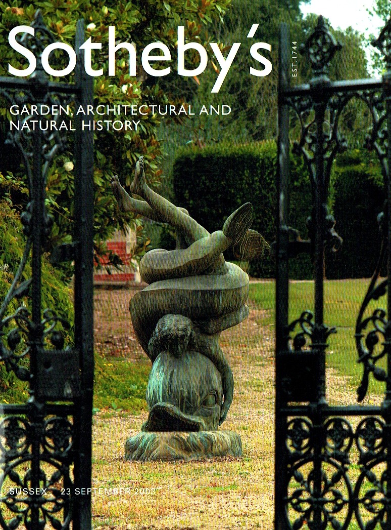 Sothebys September 2003 Garden, Architectural & Natural History (Digitial Only)