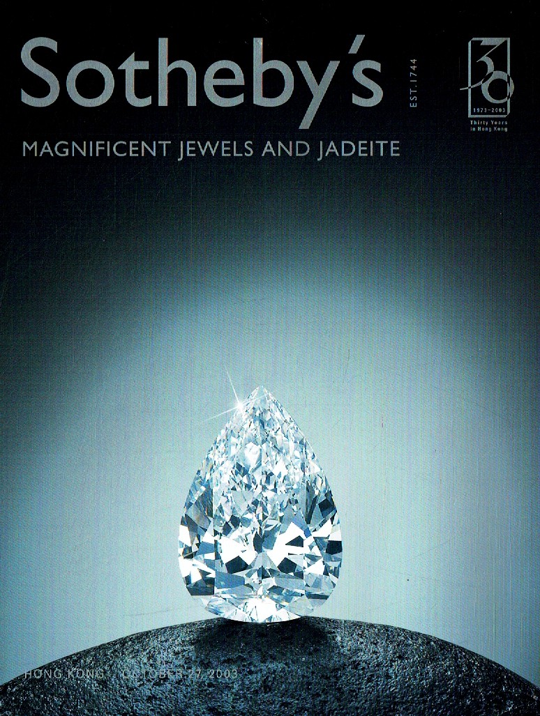 Sothebys October 2003 Magnificent Jewels and Jadeite (Digitial Only)
