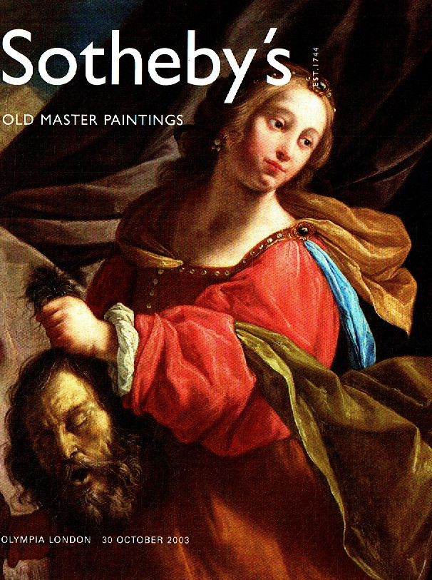 Sothebys October 2003 Old Master Paintings (Digital Only)