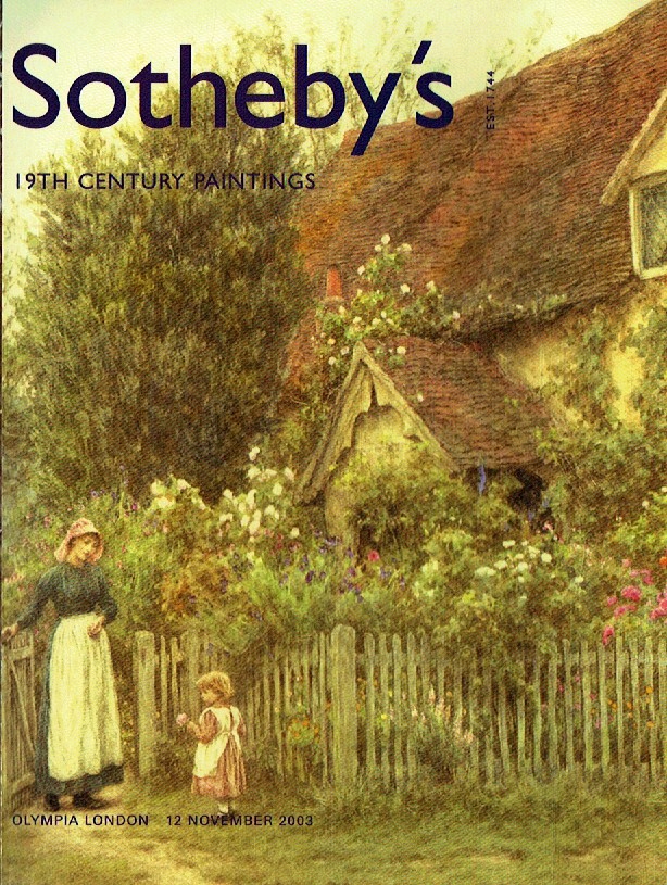 Sothebys November 2003 19th Century Paintings (Digital Only)