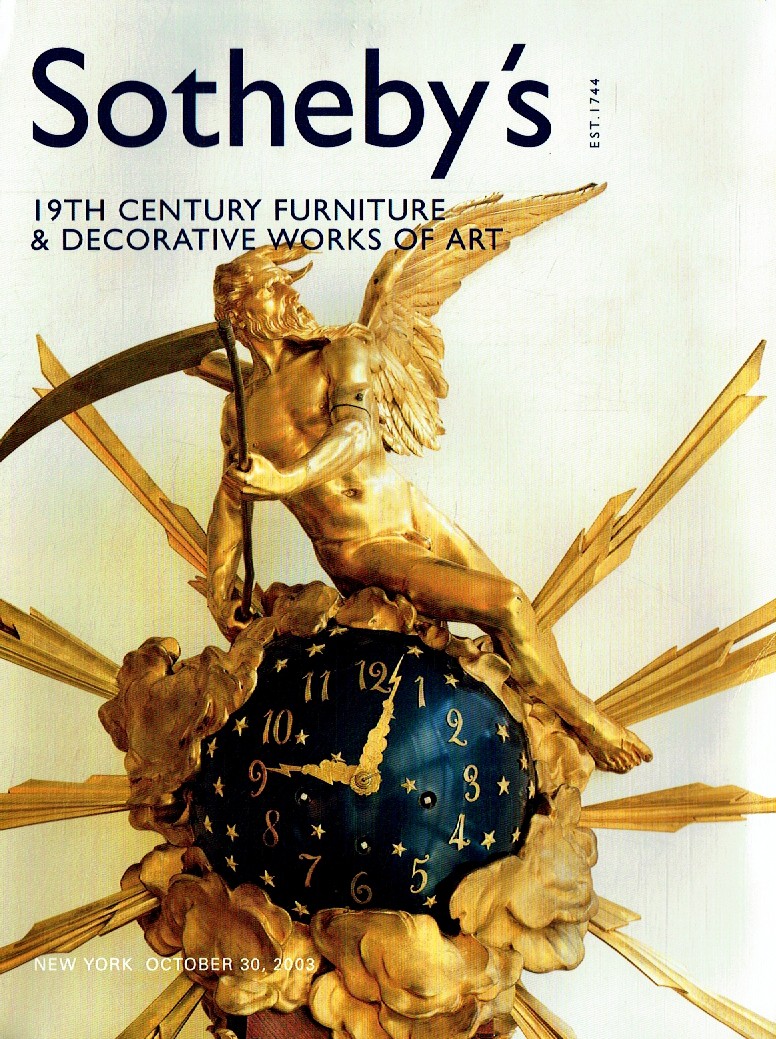 Sothebys October 2003 19th Century Furniture & Decorative Works (Digital Only)
