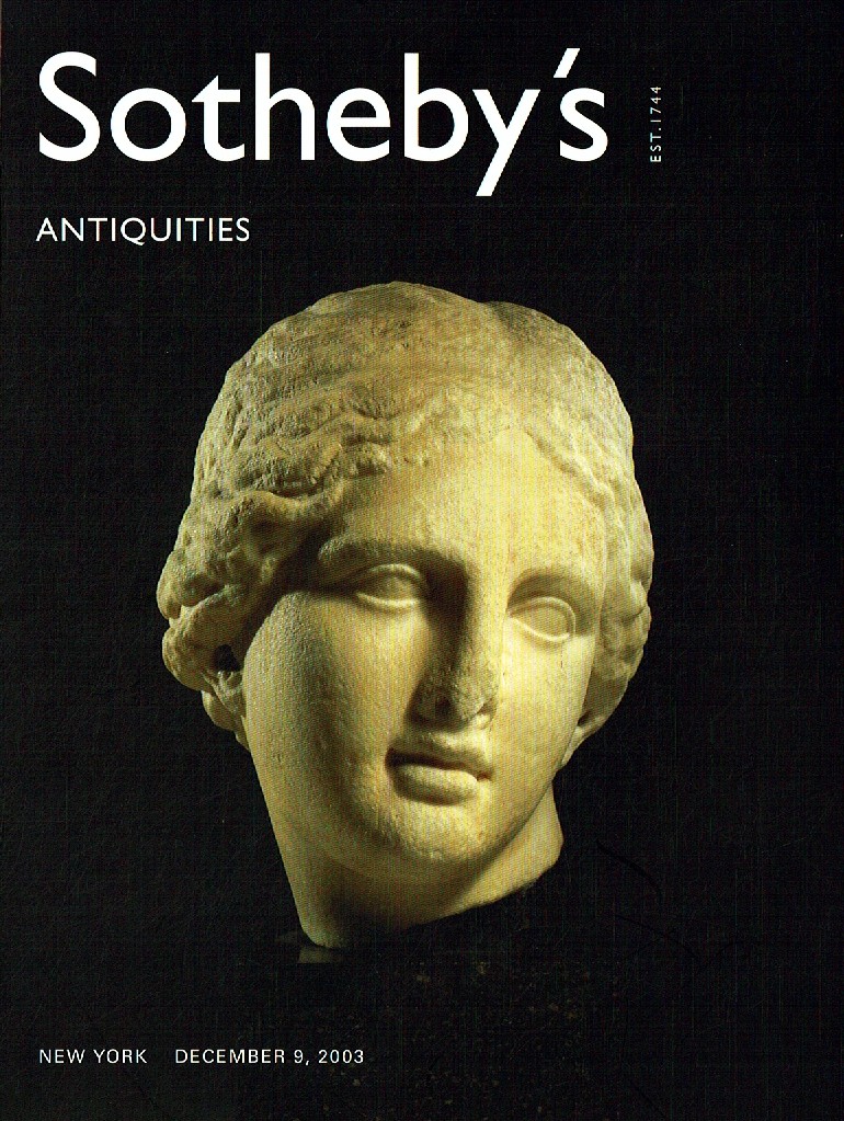 Sothebys December 2003 Antiquities (Digital Only)