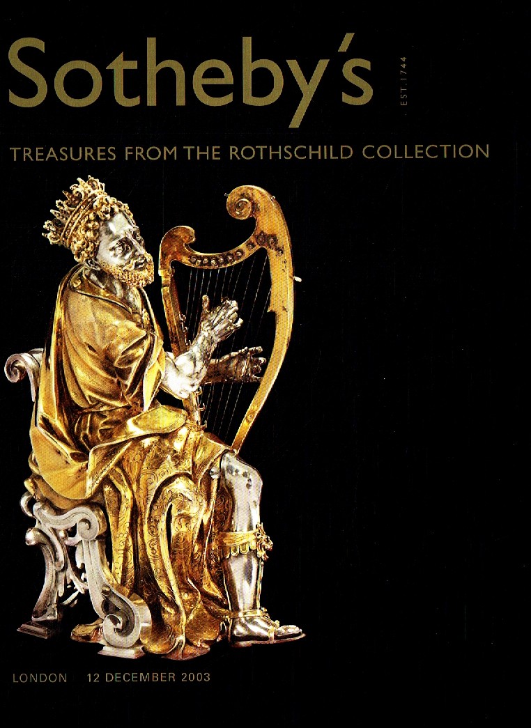Sothebys December 2003 Treasures from the Rothschild Collection (Digital Only)