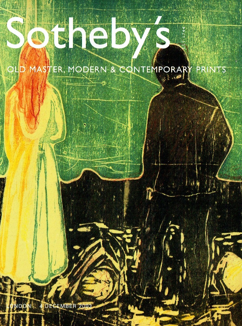 Sothebys December 2003 Old Master, Modern & Contemporary Prints (Digital Only)