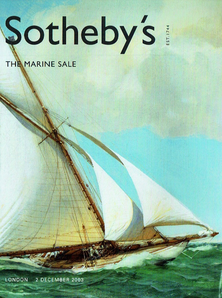 Sothebys December 2003 The Marine Sale (Digital Only)